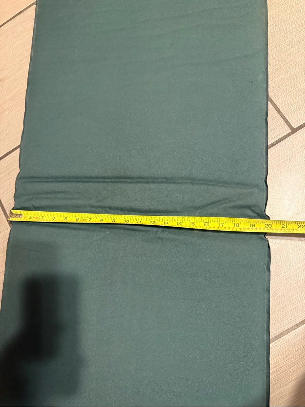 Inflatable Thermarest Mattress Pad in Olive Green - Camping gear